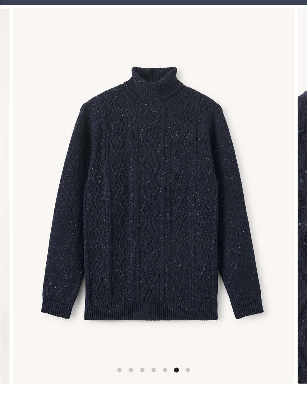 Cable knit turtleneck sweater- new w/o tags, %100 wool